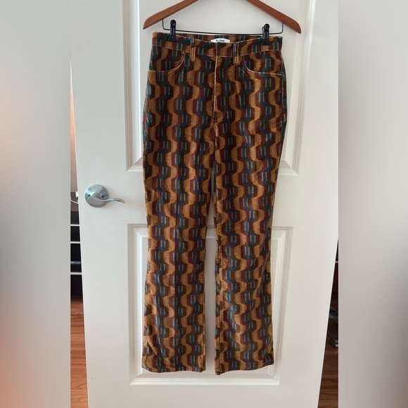 RE/DONE 70's Velvet bootcut in Retro stripe size 26 NWT - Picture 2 of 16